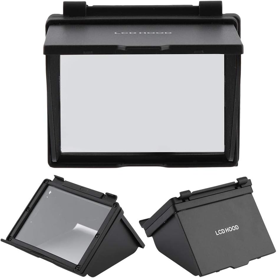 LCD Schirm Sonnenschutz mit Pop-up Hauben Schirm Schutzabdeckung Faltbares Kamera Sonnenschutz Visie