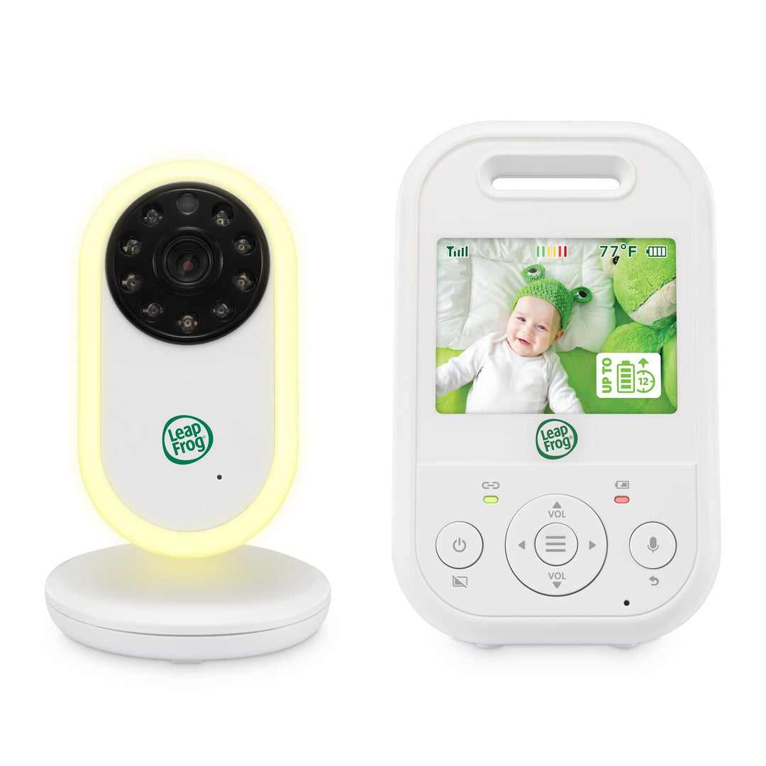 Leap Frog LF2423 Video-Babyphone mit 2,8-Zoll-IPS-Farbbildschirm, 2-fach Zoom, grosse Reichweite, Te