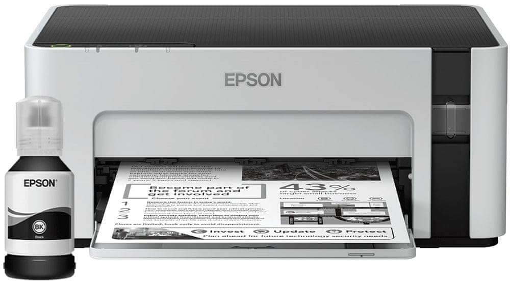 Epson EcoTank M1100 - Tintenstrahldrucker für Büro, schwarz-weiss (6.000 Seiten mit jeder Tintenflas