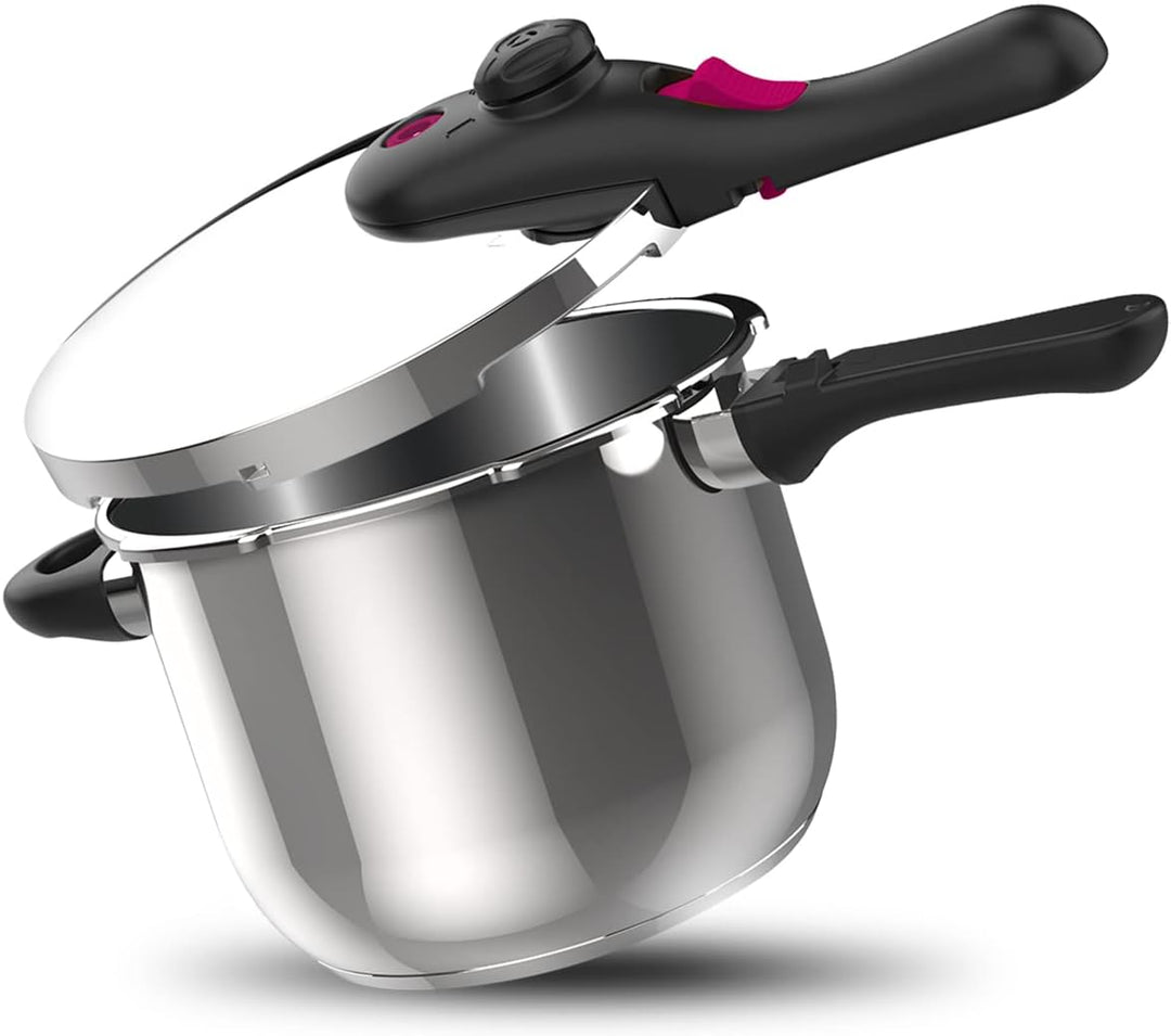 Taurus Schnellkochtopf Moments Rapid 8L, 3 Sicherheitssysteme, abnehmbares Ventil 4-fach Cool-Touch,