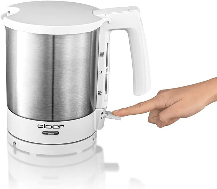 Cloer 4711 Wasserkocher, 2000 W, Trockengeh- und Überhitzungsschutz, aussen liegende Füllmengenmarki