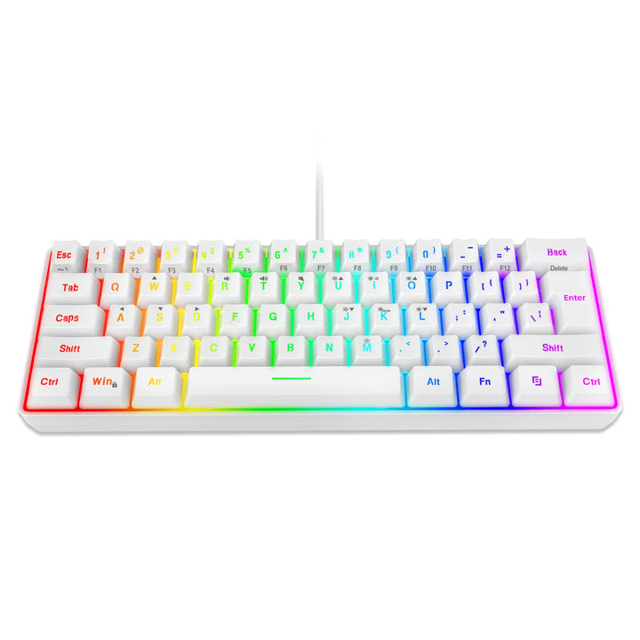 Snpurdiri 60% Prozent Gaming Tastatur, Mini Kleine Kabelgebundene Mechanisches Gefühl Keyboard, Trag