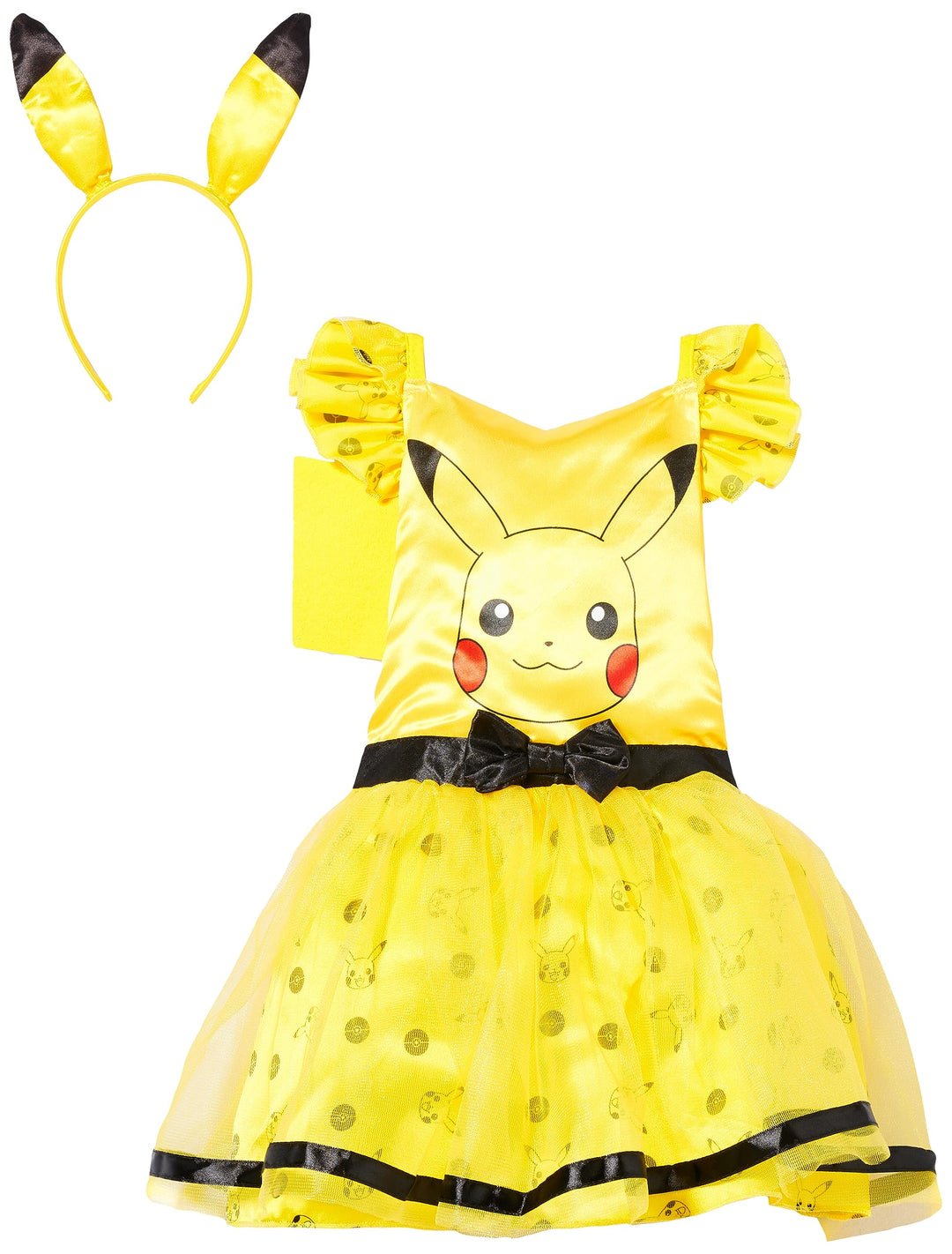 amscan Pikachu Kostüm für Kinder Mädchen 3-4 Jahre, 3-4 Jahre