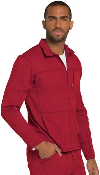 Dickies Dynamix DK310 Herren-Schlupfkasack, mit Reissverschluss vorne 5XL Rot, 5XL Rot