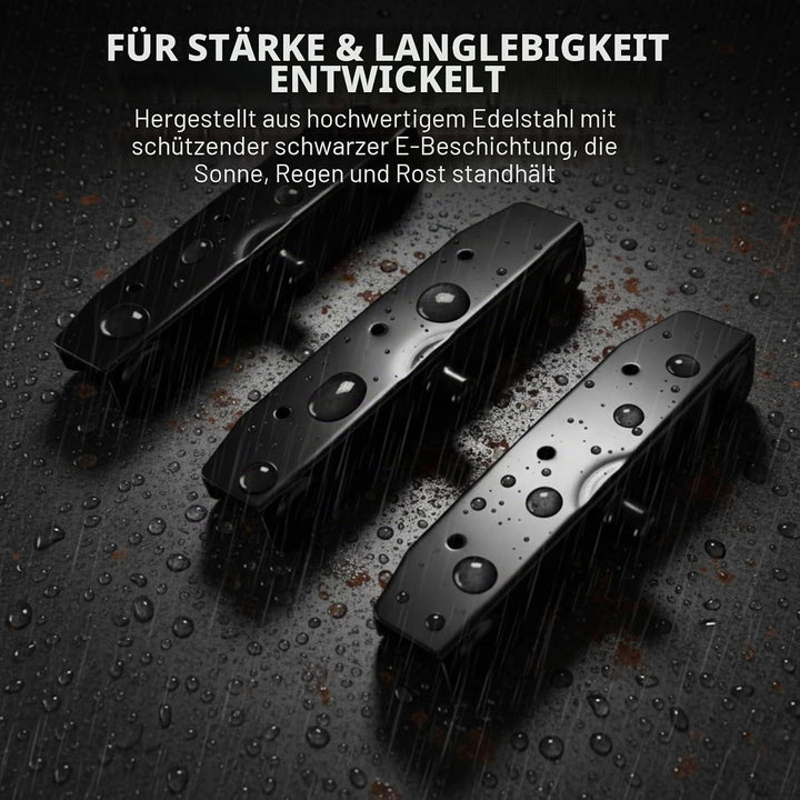 Louvers Hardware Set für Jalousien und Rollläden, Komplettset für 11 Bretter, Edelstahl E-beschichte