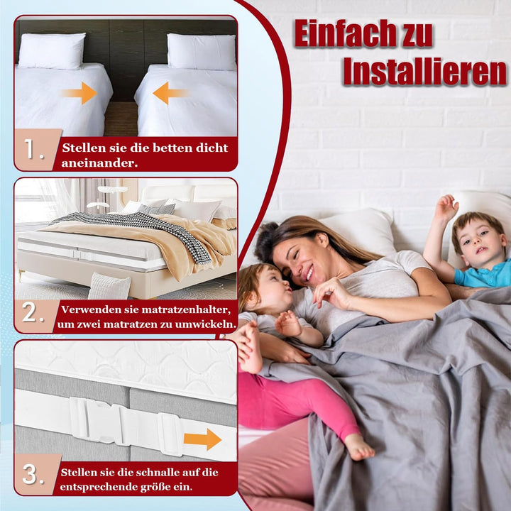 Matratzenhalter 10m Matratzenkeil Verbindet Zwei Matratzen Zu Einer Grossen LiegeFläche Doppelbettbr