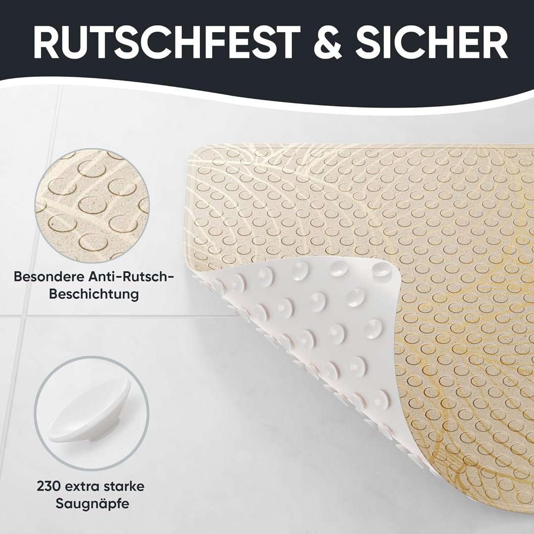 Sanilo Badematte 53 x 53 cm, rutschfeste Duschmatte für Dusche und Badewanne, Antirutschmatte maschi