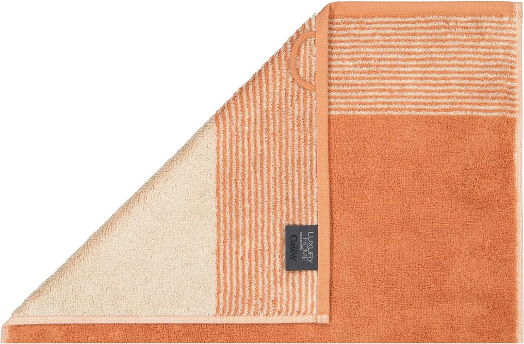 CAWÖ Home Handtücher Luxury Home Two-Tone 590 Kupfer - 32 Duschtuch 80x150 cm, Duschtuch 80x150 cm