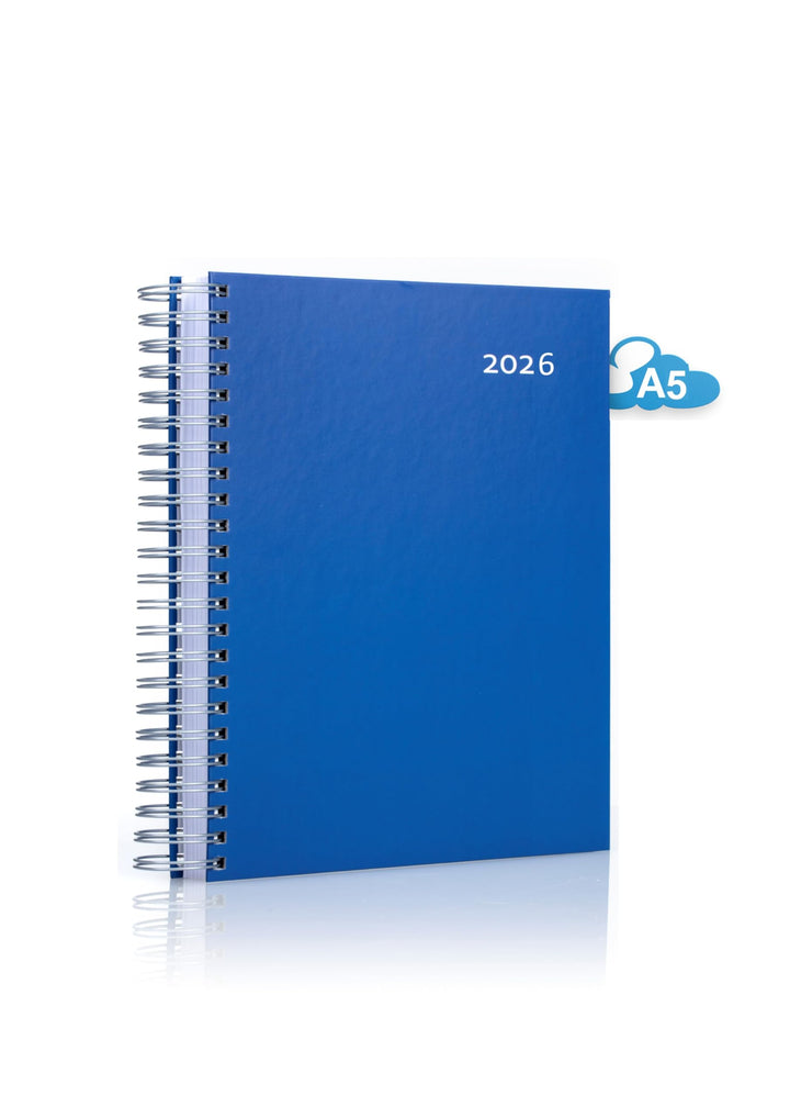 edition cumulus – 2026 Der KLEINE DICKE - DUNKELBLAU (blue) DIN A5 Kalender - 400 Seiten - jeder Tag