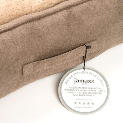 JAMAXX Premium Hundebett Orthopädisch Memory Visco Schaum Waschbar Wendekissen Wasserabweisend/Hunde