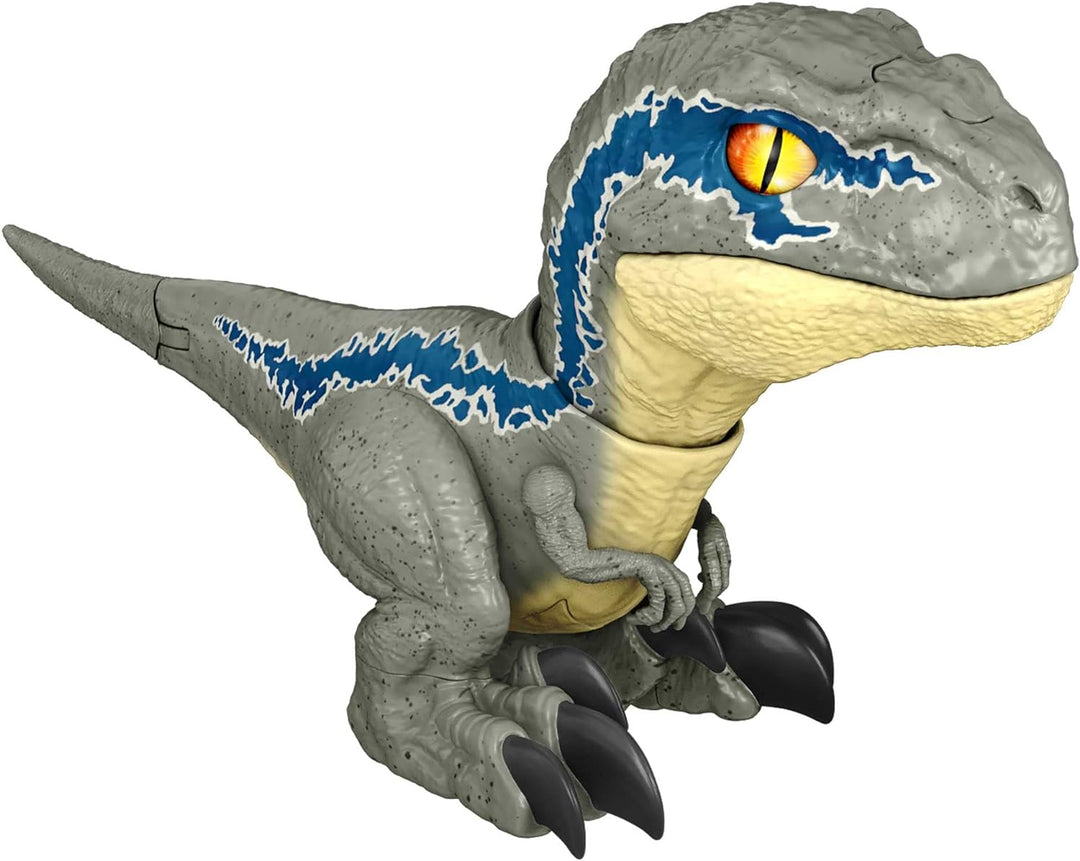 Jurassic World Dominion Uncaged Rowdy Roars Velociraptor Beta Dinosaur Action Figure, Toy Gift with