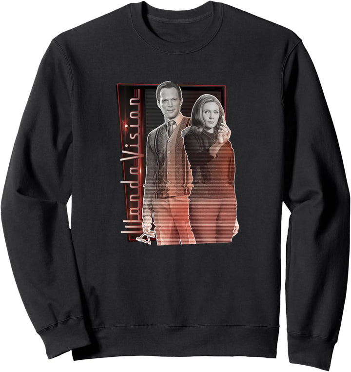 Marvel WandaVision Wanda & Vision Glitch Portrait Sweatshirt