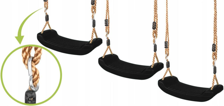 KRUMAD Kinderschaukel Outdoor &amp; Indoor, Ergonomische Schaukel Kinder, Höhenverstellbaren Seilen 115–
