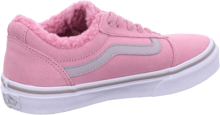 Vans Ward Platform Sneaker, Patchwork Light Blue, 36 EU 32 EU Suede Sherpa Foxglove, 32 EU Suede She
