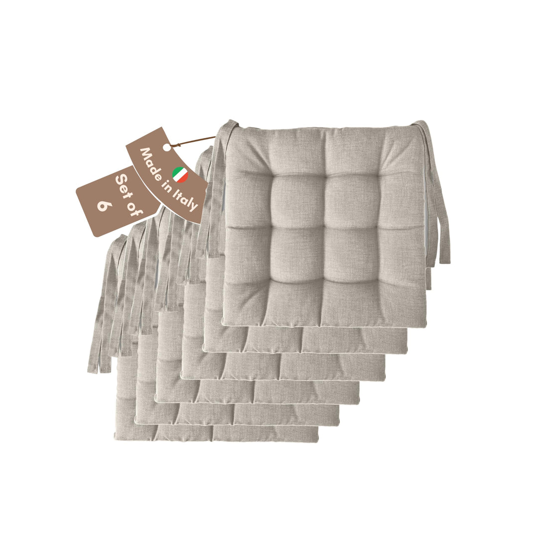 Il Tuo Artigiano Design Set mit 4 oder 6 Kissen für Küchenstühle, hergestellt in Italien, Küchenstuh