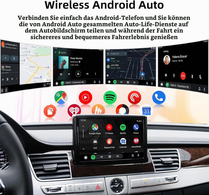 Ezonetronics Wireless CarPlay &amp; Android Auto Retrofit Kit Decoder für Audi A8 2010-2017 mit MMI 3G S