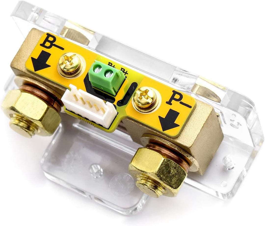 QWORK Battery Monitor Voltmeter Ammeter, Voltage Range 8V-80V and up to 500A, Voltage Current Meter