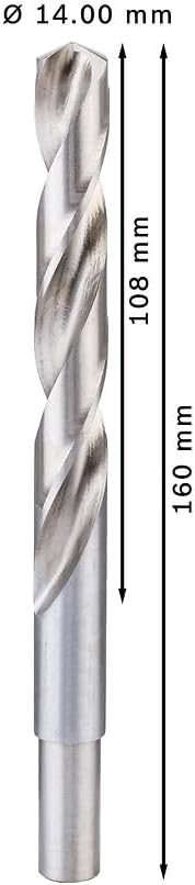 Bosch Accessories Bosch Professional 4x HSS-G Metallbohrer (für Metall, Ø 14 mm, Robust Line, Zubehö