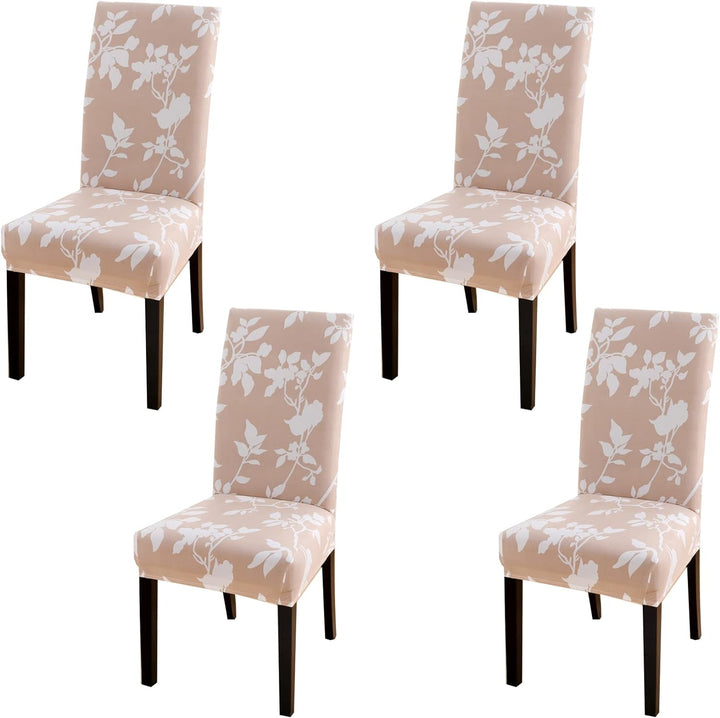 HZDHCLH Stuhlhussen 4er Set Stuhlbezüge Stretch abnehmbar, waschbar, Esszimmerstuhl-Schutzsitz für H