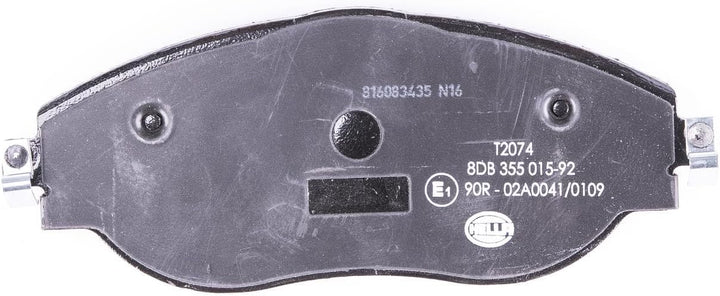 HELLA PAGID 8DB 355 015-921 Bremsbelagsatz - T2074 - Dicke/Stärke: 20mm - Bremssystem: TRW - mit int