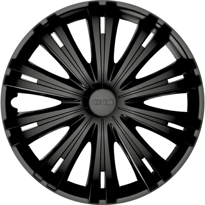 AUTO-STYLE Satz Radzierblenden Giga 13-Zoll mat Schwarz Matt Schwarz 13-Zoll, Matt Schwarz 13-Zoll