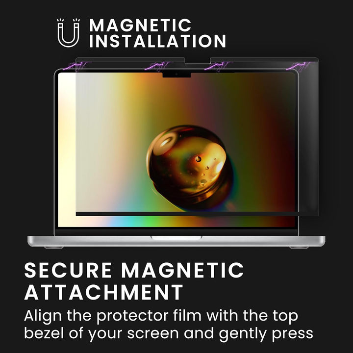 kwmobile Sichtschutzfolie für Apple Macbook Air 15 M4 2025 A3241 - Blickschutzfolie Privacy Screen -