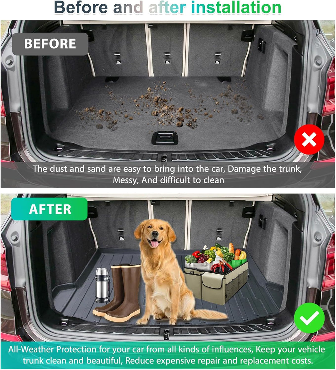 GAFAT 2017-2023 2024 B-M-W X3 G01 Kofferraummatte, TPE Allwetter Kofferraumwanne für iX3 X3 Matten,