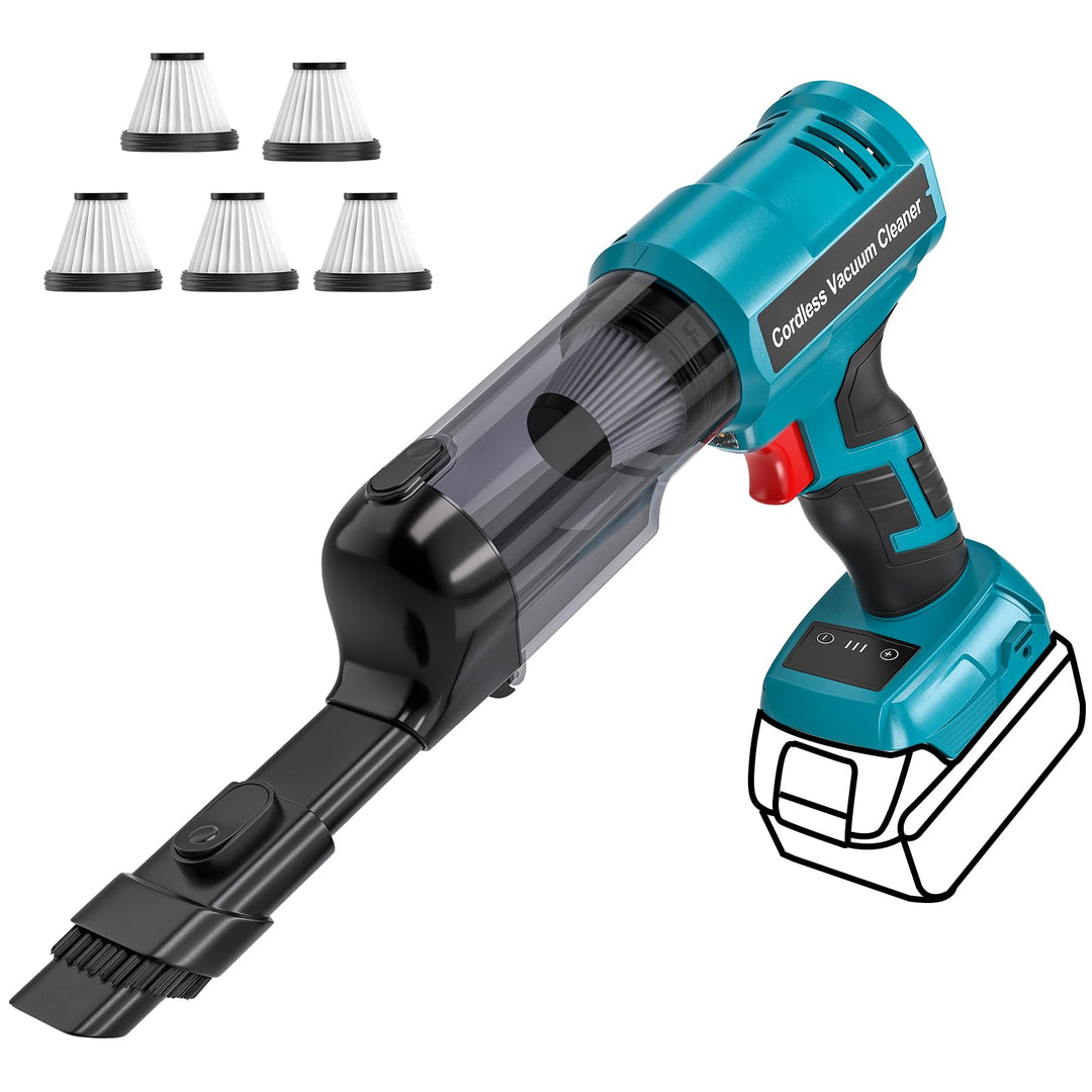 Adisipsoarin Akku Staubsauger für Makita 18V-Akku, 105 AW Starke Saugleistung, tragbar &amp; leicht für