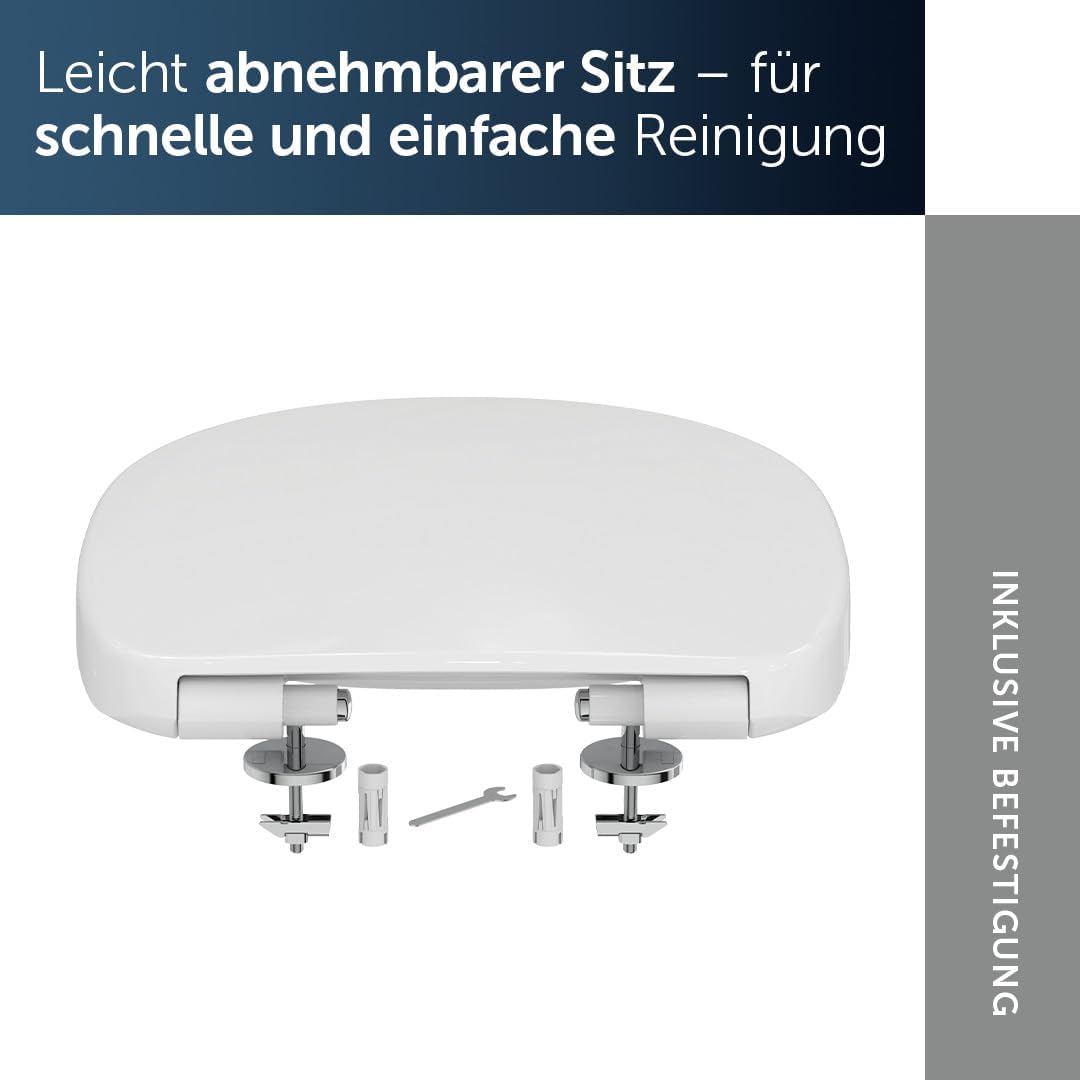 Ideal Standard E712701 Connect WC-Sitz mit Softclosing Wrapover mit Softclosing, Wrapover mit Softcl