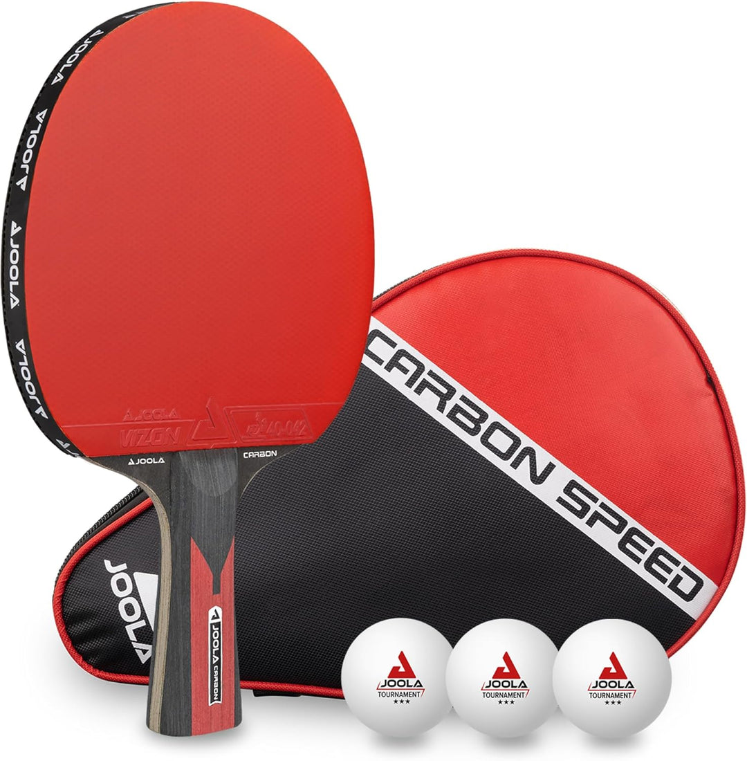 JOOLA Tischtennisschläger CARBON CONTROL für fortgeschrittene Spieler, Tischtennisset CARBON SPEED,