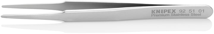 KNIPEX Präzisionspinzette Mattiert Glatt 120 mm, 92 51 01 1.9 mm Silber, 1.9 mm Silber