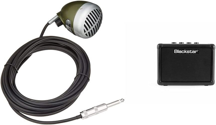 Shure 520DX Green Bullet Dynamisches Mikrofon für Blues-Harmonica-Player, Omnidirectional-Aufnahmemu