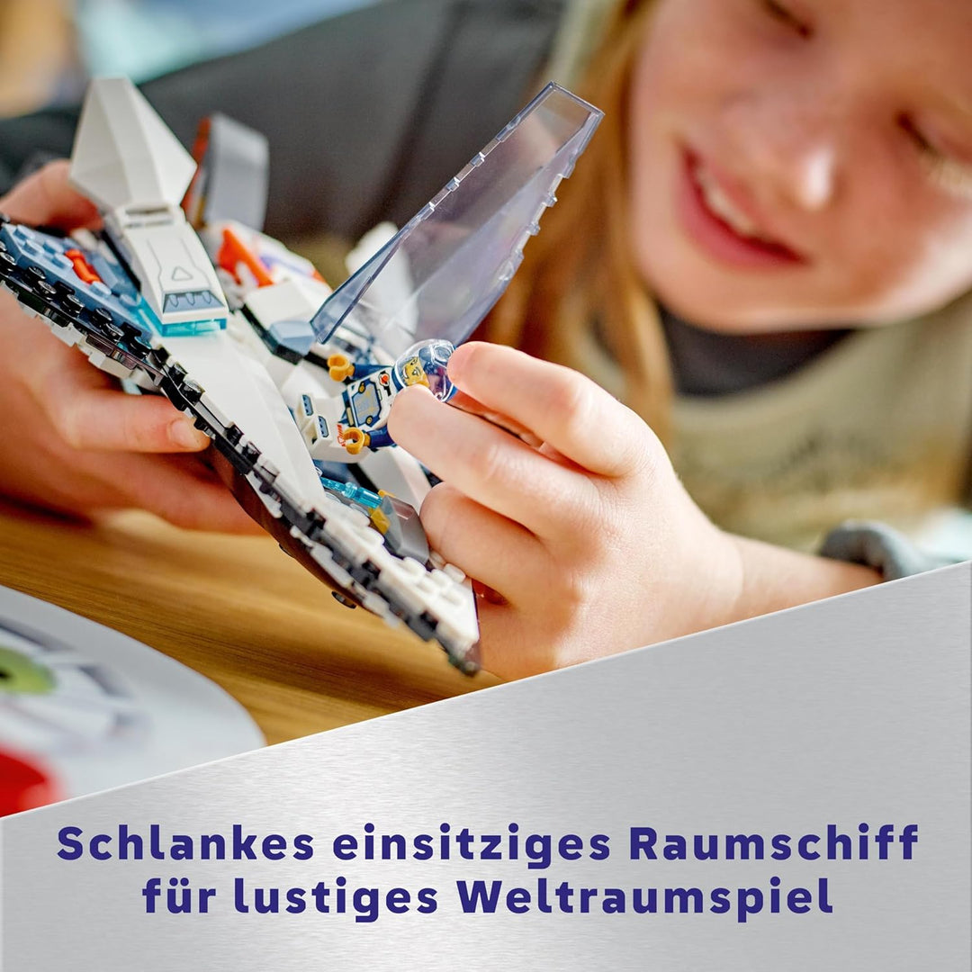 LEGO City Raumschiff, Weltraum-Spielzeug mit Space Shuttle für Kinder zum Bauen &amp; Creator 3in1 Tiefl