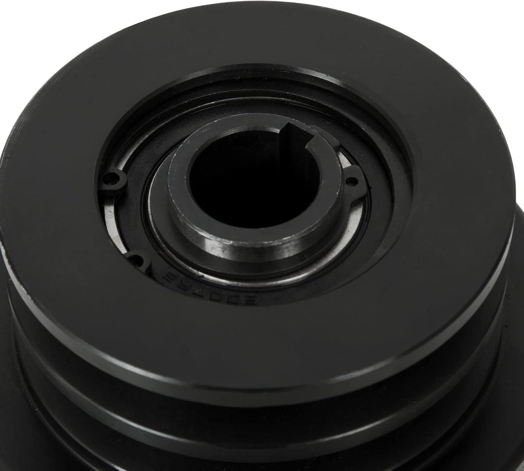 EBERTH Doppel Fliehkraftkupplung 25mm Welle für Doppelkeilriemen, 7mm Passfedernut, 58mm Keilriemenr