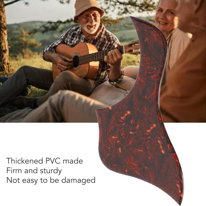 Tissting Akustikgitarren Pickguard, Universal PVC Schutzplatte für Gitarrenkörper Schlagschutz Gitar