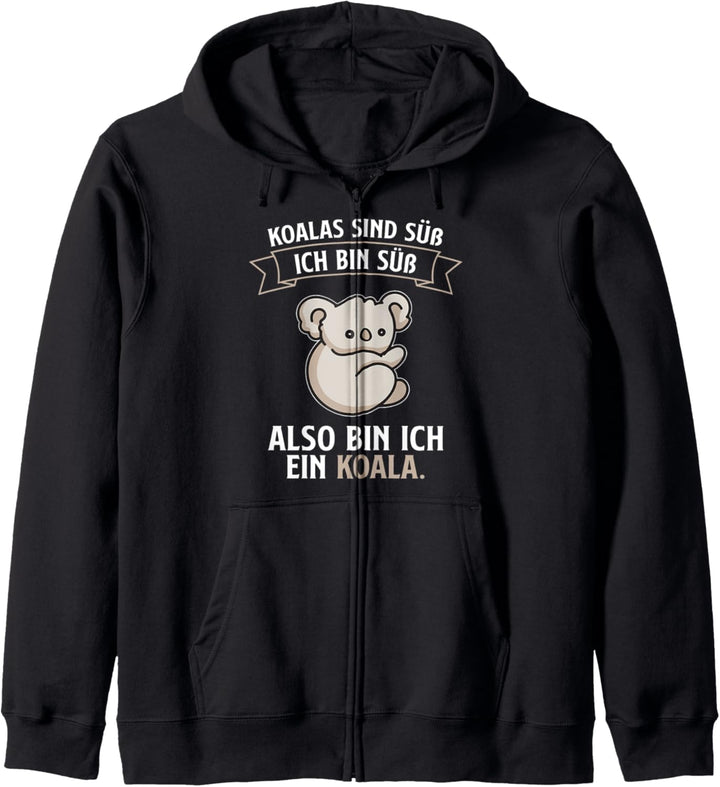 Lustiges Koala Bär Faulenzer Ich bin ein Koala Geschenk Kapuzenjacke