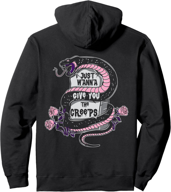I Just Wanna Give You The Creeps – Pastell-Gothic-Stil (auf der Rückseite) Pullover Hoodie