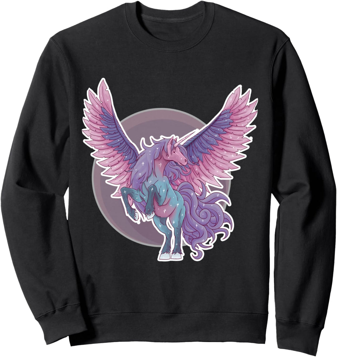 Kawaii Pastel Goth Clothes Aesthetic Magical Unicorn Pegasus Sweatshirt