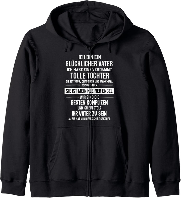 lustiges Papa Geschenk tolle Tochte Engel beste Komplizen Kapuzenjacke