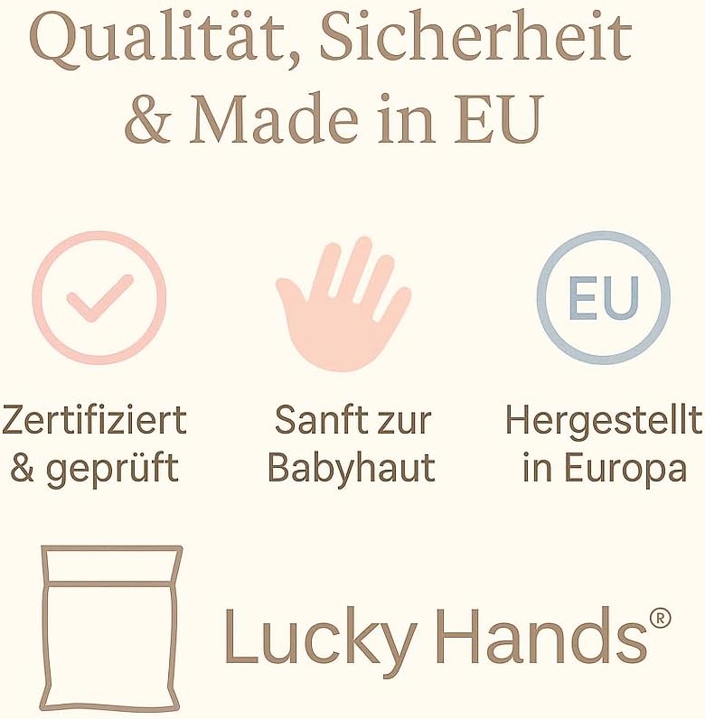 Lucky Hands® Kinder Handabdruck Gipsabdruck | 1–6 Jahre | max. 5 Abdrücke | 450g Abformpulver + 1.00