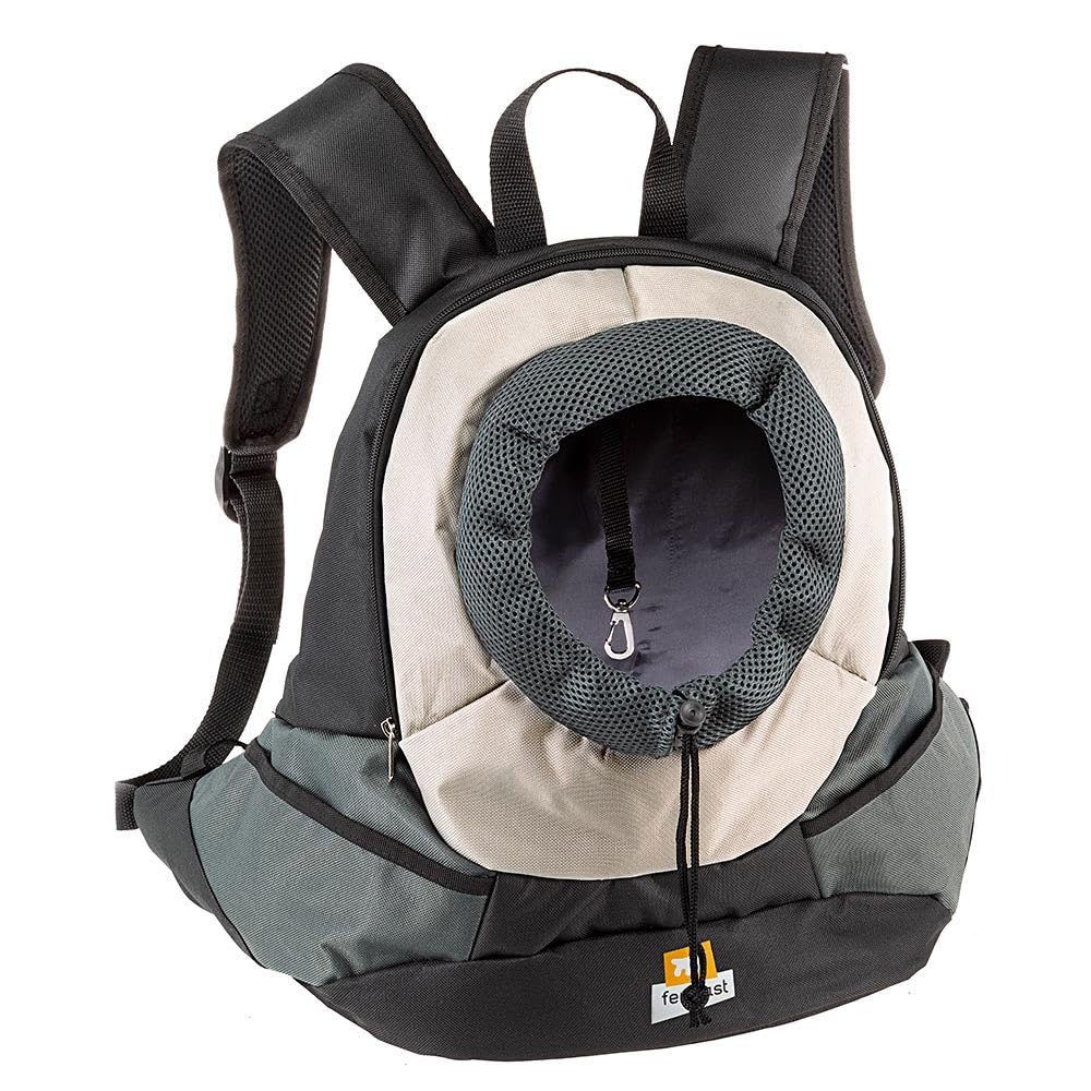 Ferplast Hunderucksack KANGOO, Katzentrucksack, Hundetasche, verstellbare Gurte, Sicherheitsgurt, ma