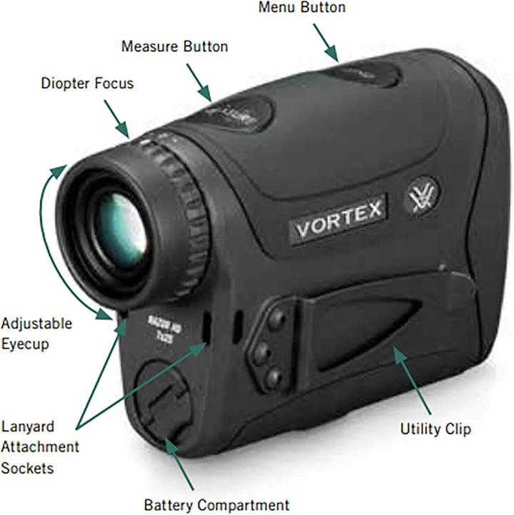 Vortex Razor HD 4000 Laser Rangefinder, LRF-250, Schwarz