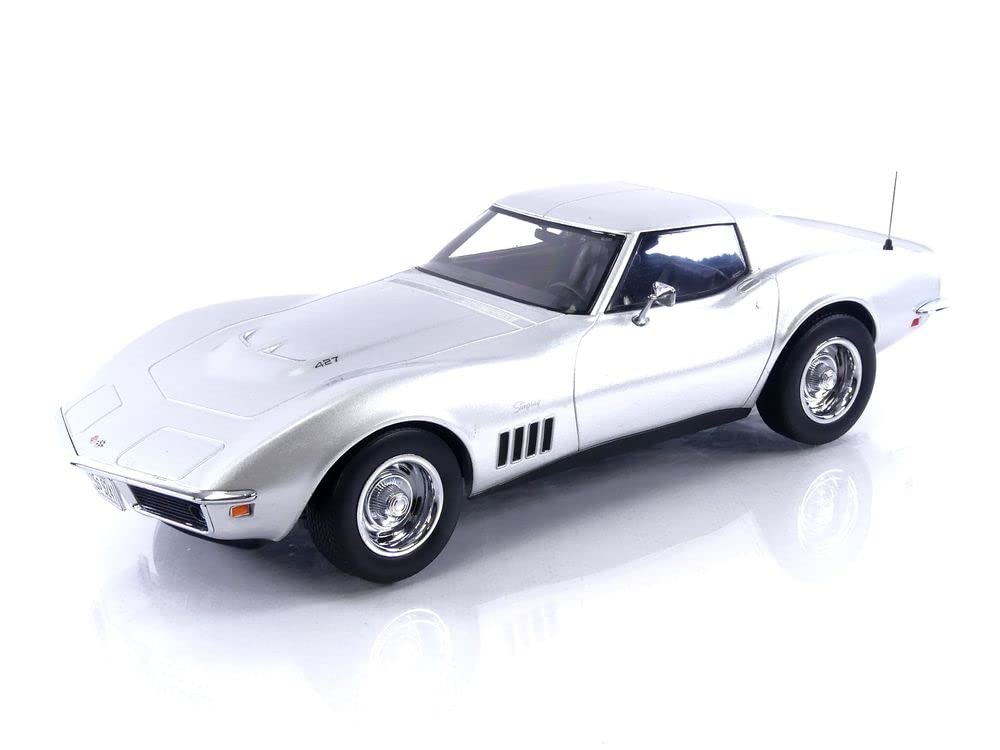 Norev Chevrolet Corvette C3 1969 Silber Modellauto 1:18