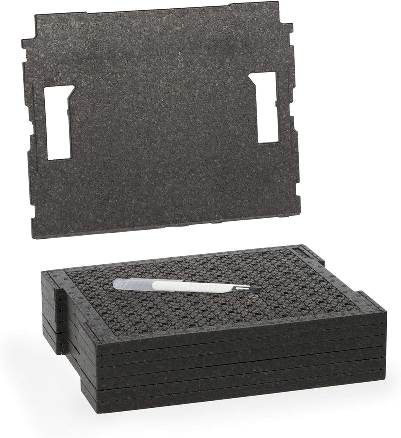 Bosch Sortimo Schnitteinlagen-Set | L BOX 136 (anthrazit) inkl. Schnitteinlagenset EPP & Deckeneinla