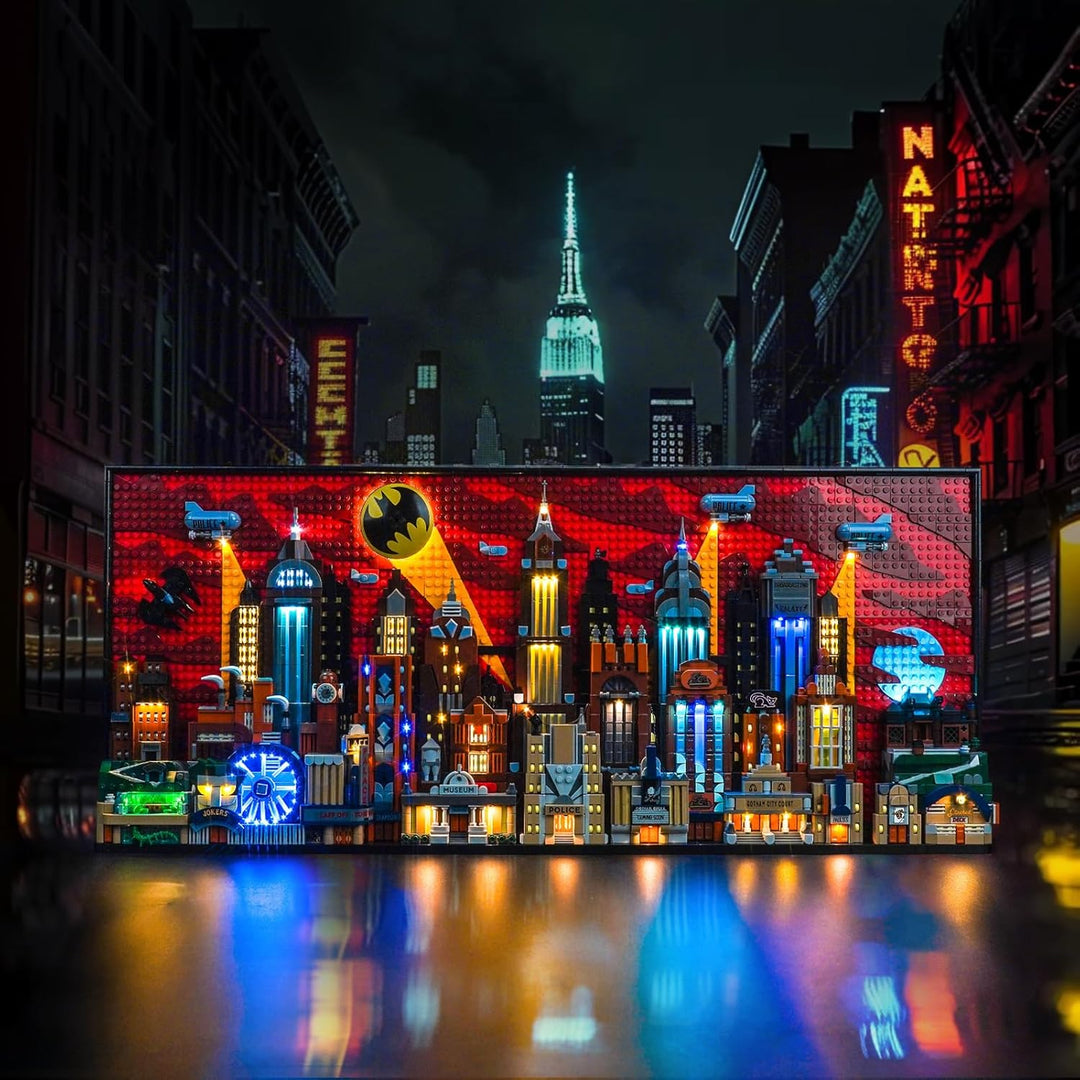 LocoLee Licht Kompatibel mit Lego Batman: Die Zeichentrickserie Gotham City 76271, Nur Lichter Set -