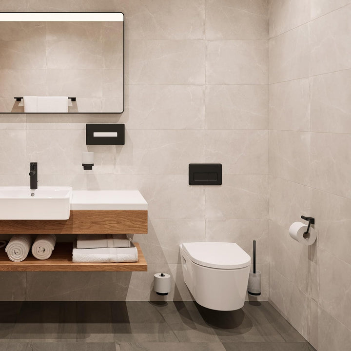 hansgrohe AddStoris S - Toilettenpapierhalter, Klopapierhalter für Wandmontage, Klorollenhalter, ver