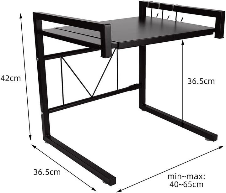 Ausziehbare Mikrowellenhalterung mit schwerer Belastung, Halterung für Mikrowelle, höhenverstellbar,