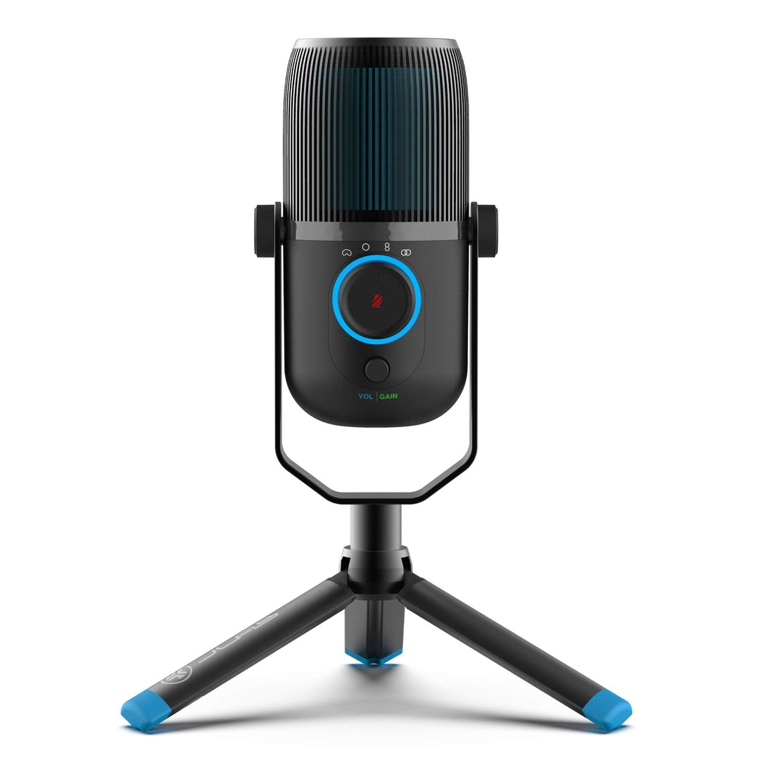 JLab Talk USB Mikrofon PC Plug und Play mit USB-C, 4 Richtcharakteristiken, Lautstärkeregelung und S