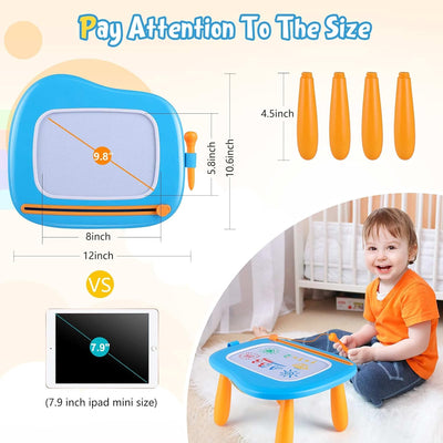 Smasiagon Kinderspielzeug ab 1 Jahr, Magnetische Maltafel Zaubertafel Bunt Zeichentafel Magnettafel