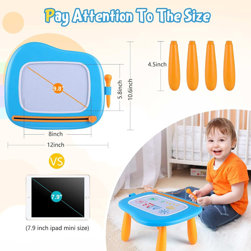 Smasiagon Kinderspielzeug ab 1 Jahr, Magnetische Maltafel Zaubertafel Bunt Zeichentafel Magnettafel